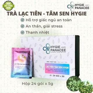 Trà lạc tiên tâm sen hòa tan hygie & panacee hỗ trợ mất ngủ, ngủ ngon, thư giãn hộp 120g