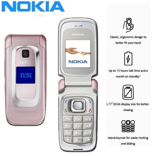 Điện thoại nokia 6085 nắp gập chính hãng phiên bản 2g hỗ trợ thẻ nhớ