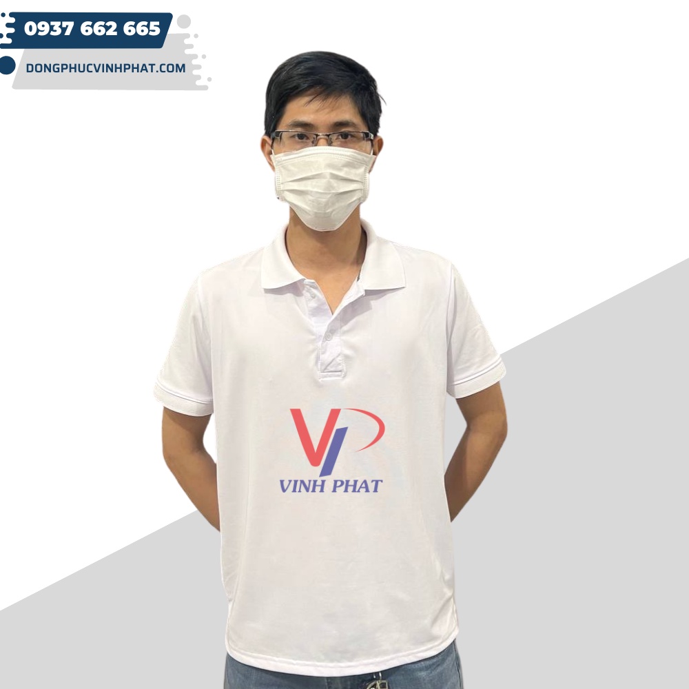 Áo Thun Polo Có Cổ Ngắn Tay Nam Màu Xanh Ya, Màu Trắng Vải Cá Sấu Thoáng Mát, Thấm Hút Tốt - Hình Thật