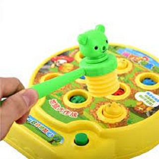 ĐỒ CHƠI ĐẬP CHUỘT DÀNH CHO BÉ TRAI VÀ GÁI TRÊN 1 TUỔI RÈN LUYỆN TÍNH PHẢN XẠ NHANH CHO BÉ, do choi dap chuot (kèm pin)