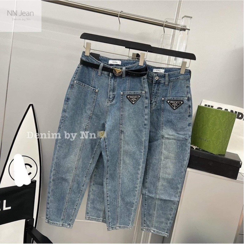 Quần baggy bò Prada M-Chou siêu dễ mix đồ