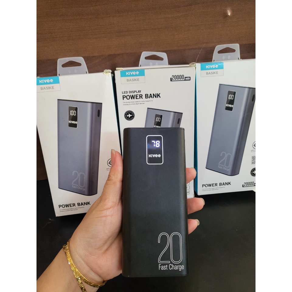 Pin Sạc Dự Phòng 20000mAh Kivee PT23 MAX - Hàng Chính Hãng