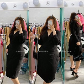 Đầm bigsize thun co giãn anna