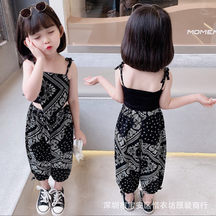 Sét áo 2 dây bé gái, sét áo yếm mùa hè cho bé gái hàng quảng châu kèm ảnh thật