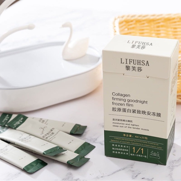1 gói - Mặt nạ ngủ collagen căng bóng da , nâng cơ , se khít lỗ chân lông