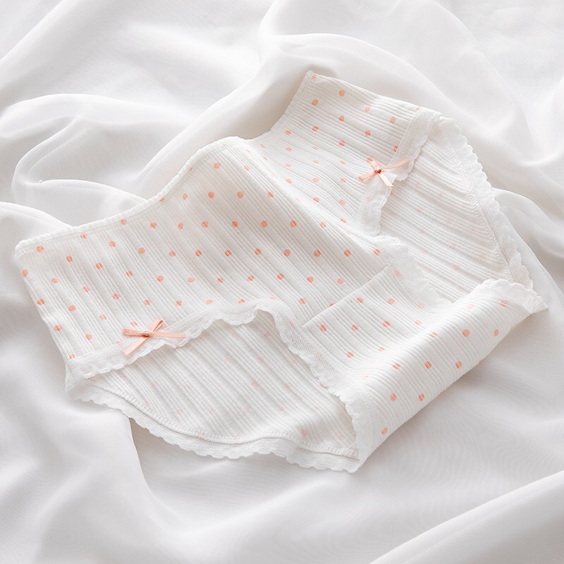 [HS06 Hàng mới] Quần lót nữ cao cấp, quần lót cho bé gái size đại cotton ren hồng điệu đà 35-60kg Maruka Fashion