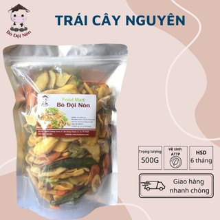 1Kg Trái Cây Sấy Hàng Nguyên 8 Vị_ Bò đội nón shop