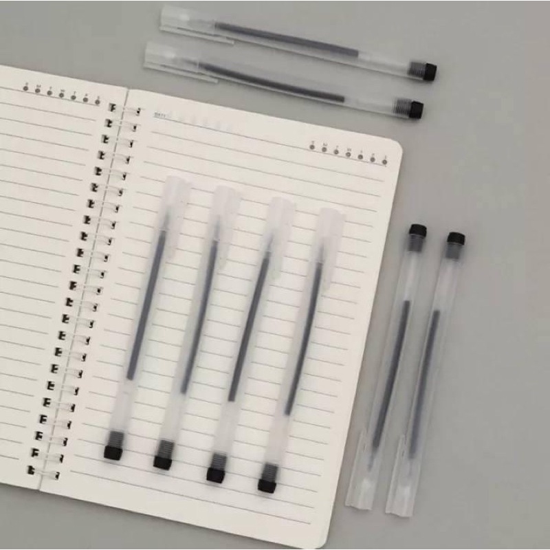 Bút Gel Mực Nước Ngòi 0.5mm Vỏ Trong Suốt - Hàng Loại 1