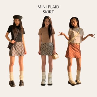 Chân váy mini plaid skirt TKC23 LOLLIE STUDIO