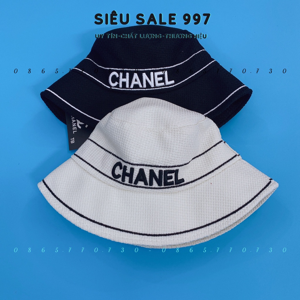 MŨ BUCKET KET THÊU CHAANNEL SỌC VIỀN CHẤT LƯỚI DÀY ĐỘI ÊM ĐẦU THOÁNG MÁT CAO CẤP