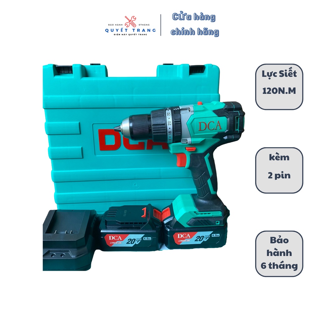 Máy Khoan Pin 20V DCA ADJZ03-13EM Lực siết 120N.M Bảo Hành 6 Tháng