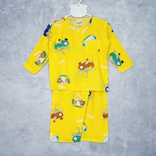 Bộ tole/lanh thiết kế - KN Kids bé trai tay dài quần dài