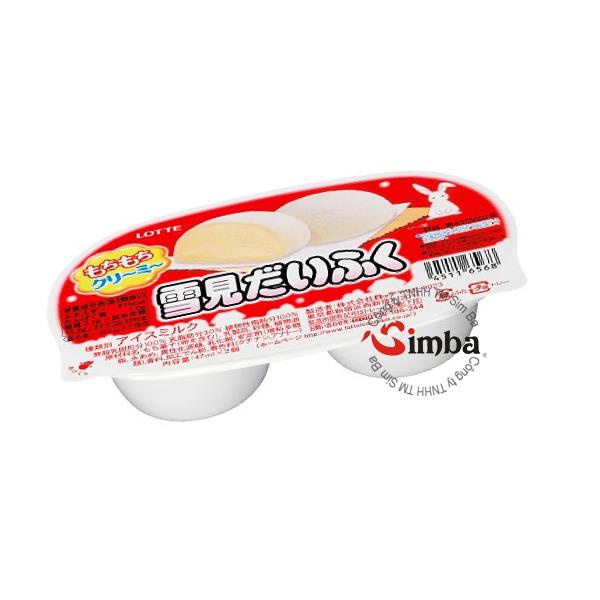 Kem mini hương vani Yukimi Daifuku {lotte} - (2 viên x 47ml)