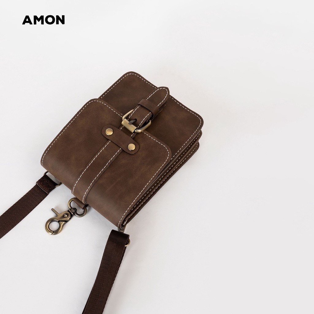 Túi Đeo Chéo Nam Nữ Unisex AMON LAKID Chất da PU Cao Cấp