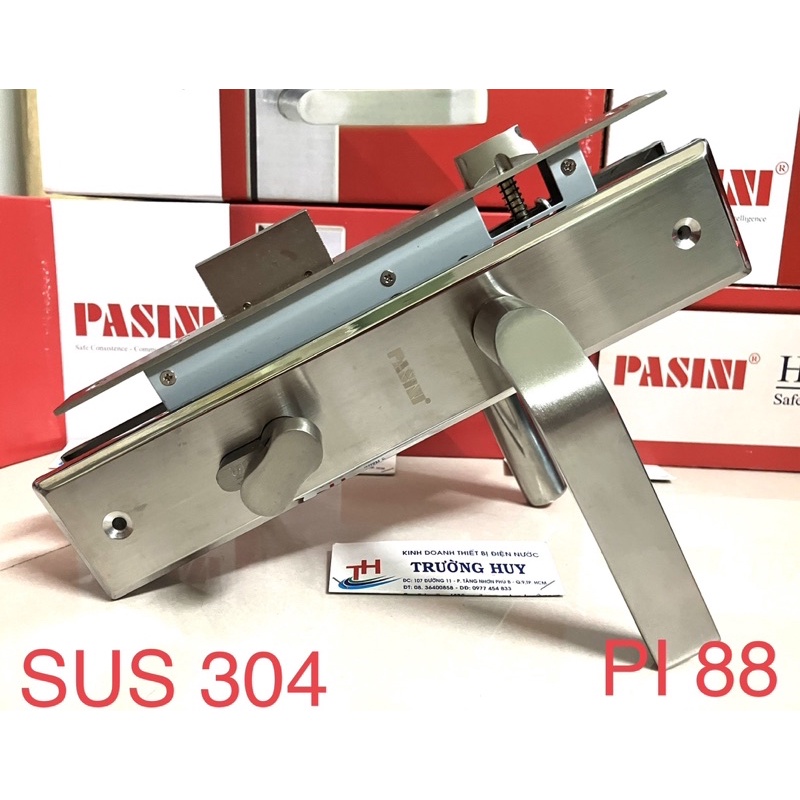 Khoá tay gạt Inox SUS 304 PASINI PI 88 - Dài 26cm - Bảo hành 1 năm