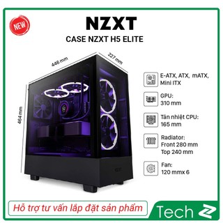 Vỏ máy tính NZXT H5 Elite (Màu Trắng / Màu Đen)