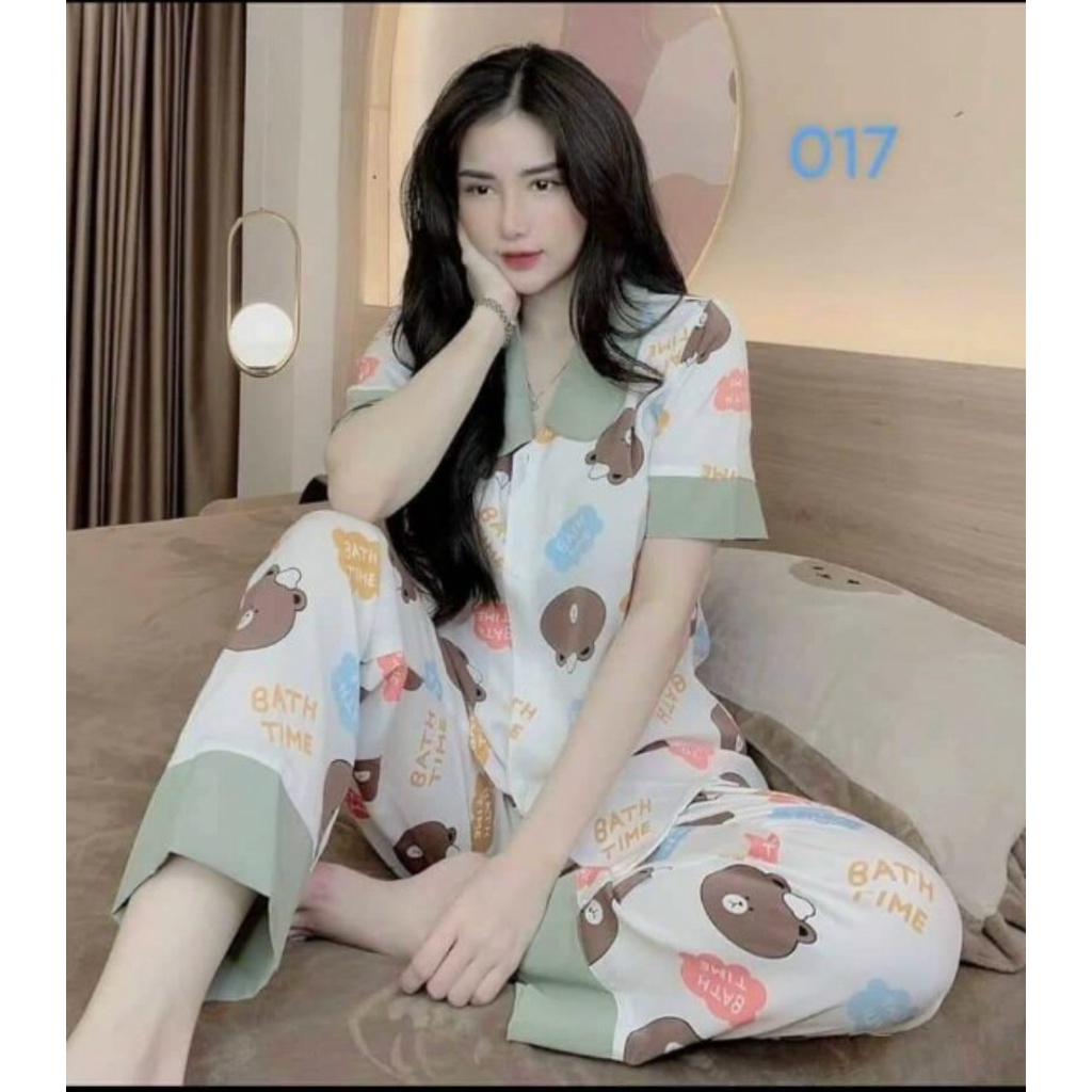 Pijama (Quần Lửng-Tay ngắn) Bộ Mặc Nhà Kate Thái Cao Cấp Hàng Loại 1 Mềm Mại, Thầm Hút Mồ Hôi ⚡️ pijama chất vải kate t