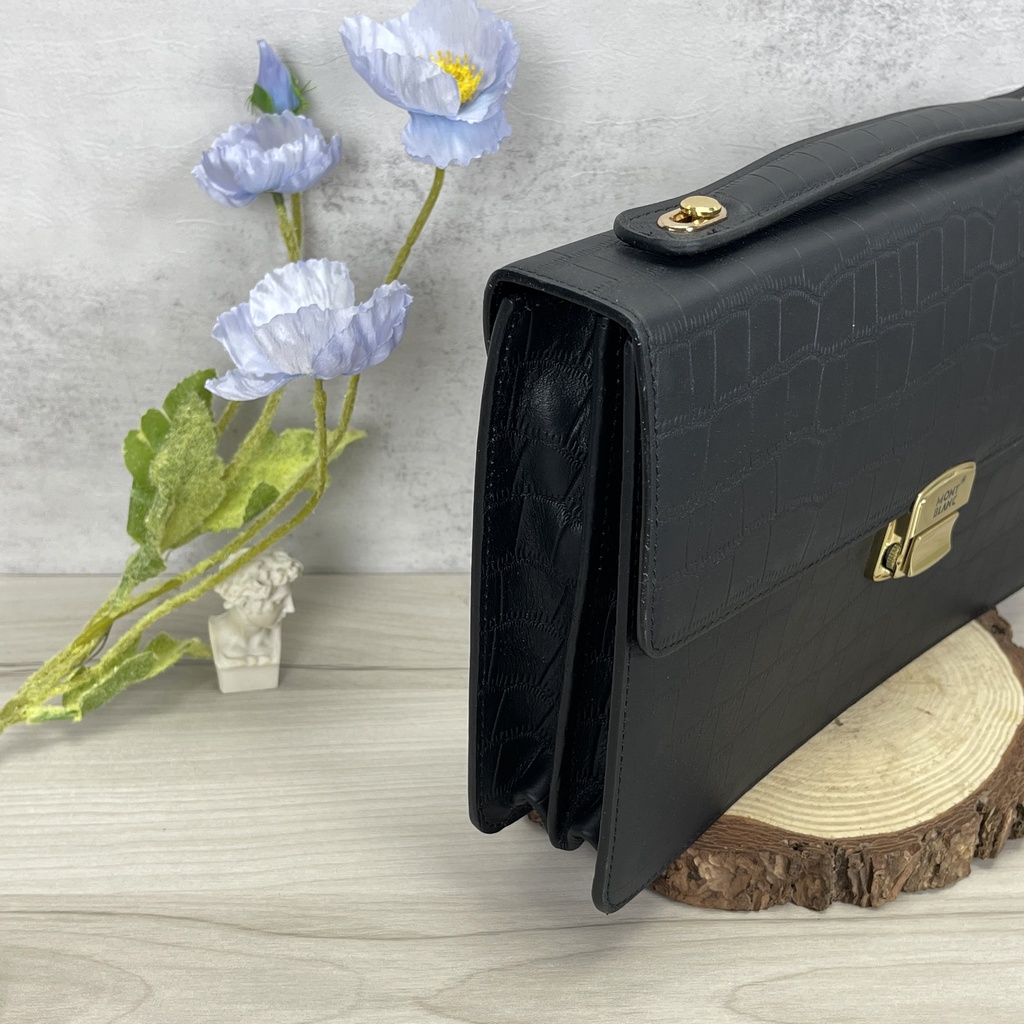 Handbag Cầm Tay Nam Monblanc Westside Leather Briefcase