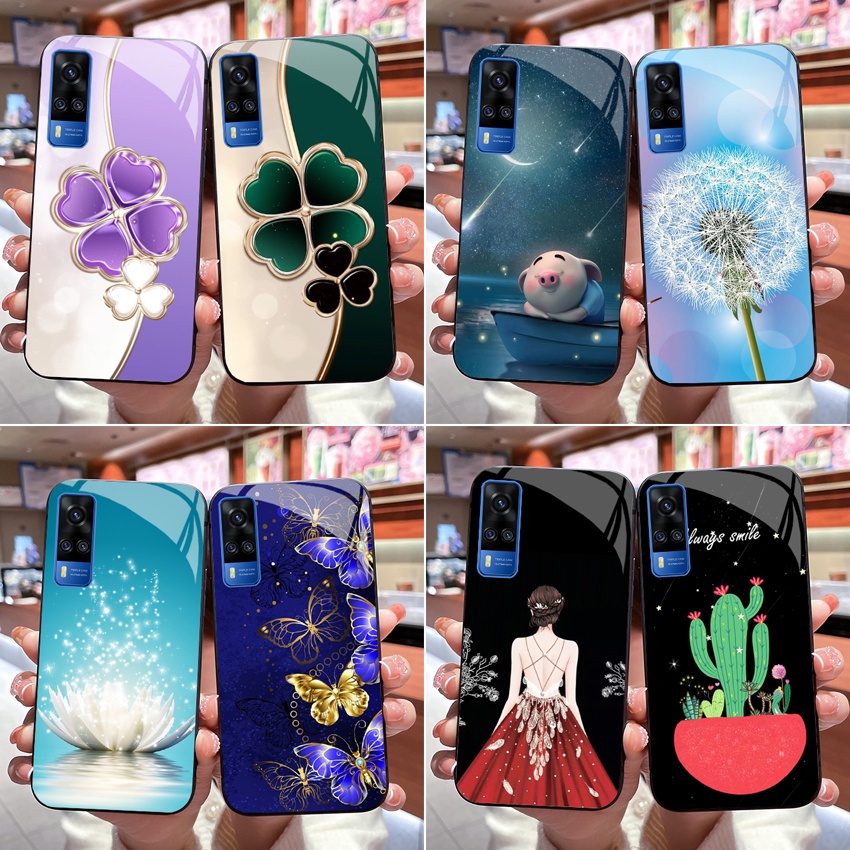 Ốp Lưng VIVO Y51 2020 Mặt kính cường lực sáng bóng, cao cấp
