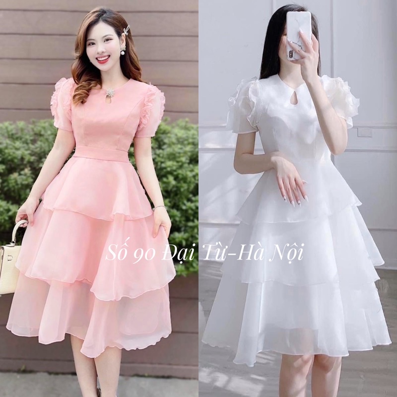Váy 3 tầng xoè dự tiệc kỉ yếu prom, đầm tiệc cưới cô dâu