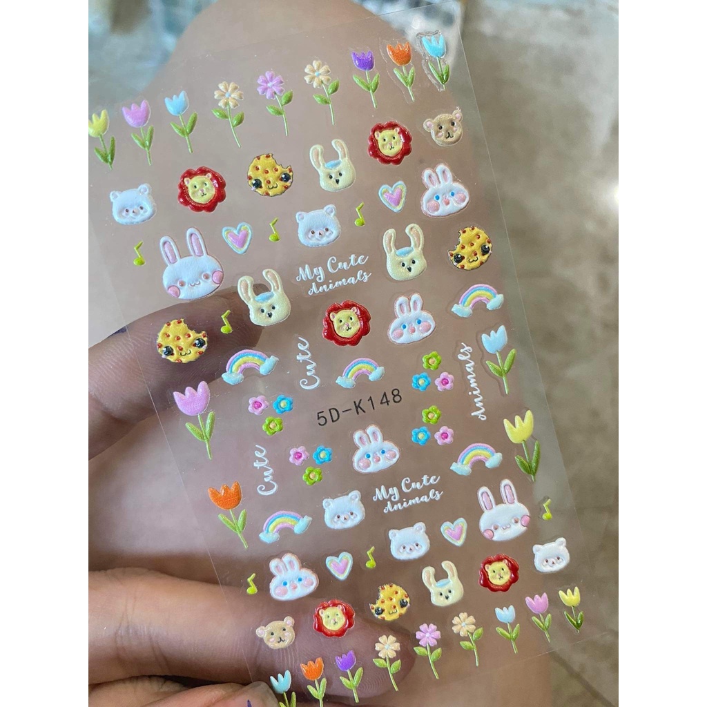 Miếng dán móng tay sticker lụa các mẫu
