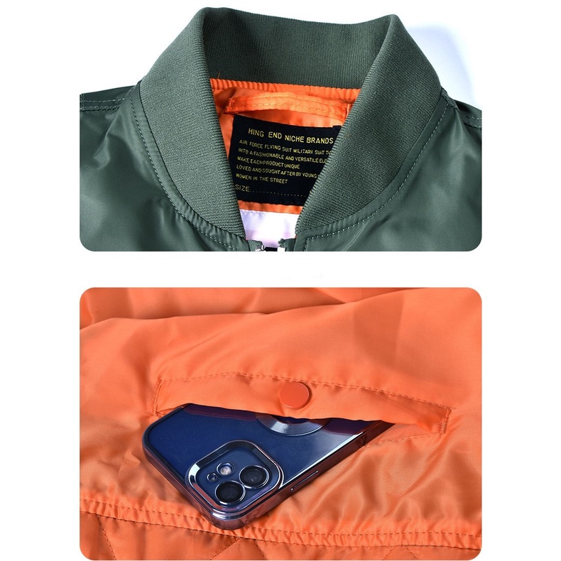 Áo Khoác Pilot Nasa Lưng Trơn ARM-1305