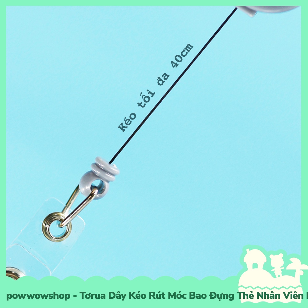 [Sẵn VN - Hỏa Tốc] Tơrua Dây Kéo Rút Móc Bao Đựng Thẻ Nhân Viên Phong Cách Tối Giản Tinh Tế Nhiều Màu Sắc Color