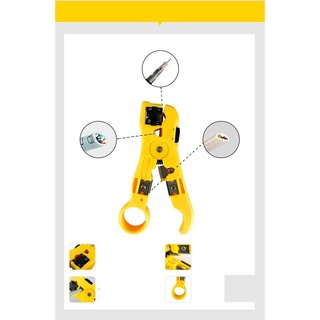 Tool tuốt dây mạng HT 352 màu vàng