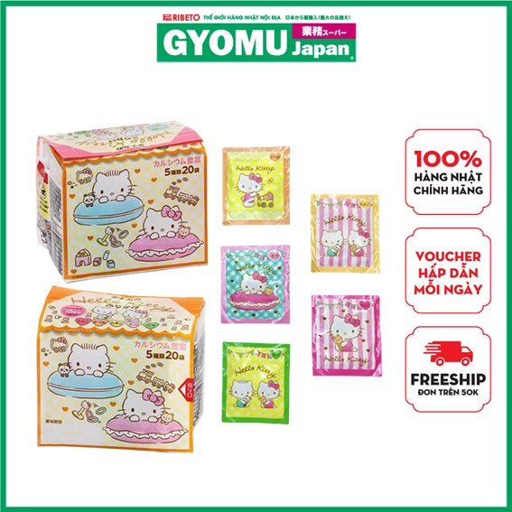 Gia Vị Rắc Cơm Thập Cẩm Hello Kitty( 5g*20 gói) Nhật Bản