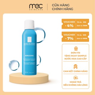 Xịt Khoáng cấp ẩm, bảo vệ cho da mụn La roche Posay Serozinc - Mecskincare
