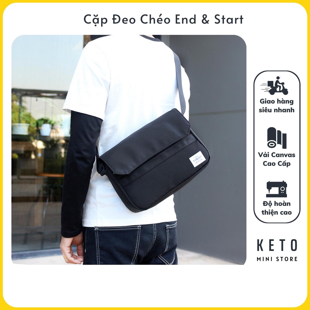 Cặp đeo chéo nam nữ vải canvas đi học đi chơi, Túi đeo chéo đựng điện thoại ipad, Túi đeo nam nữ thời trang hàn quốc T13
