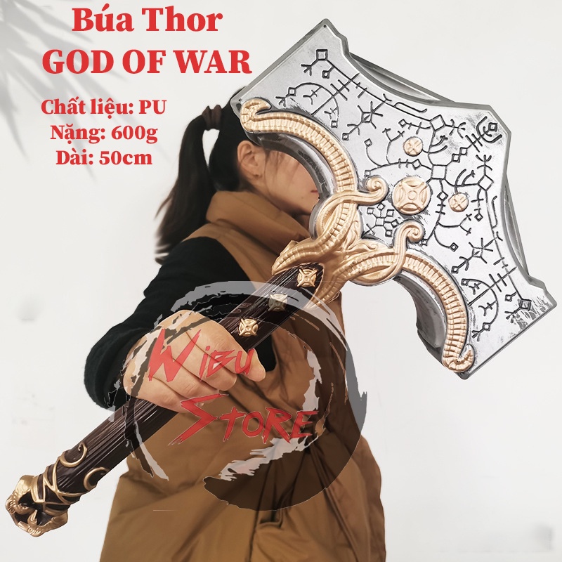 Búa Thor trong God of War Ranarok bằng PU