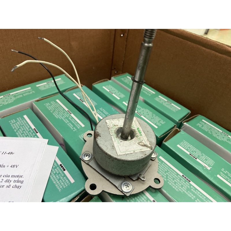 Motor bldc trục quạt bàn 8mm