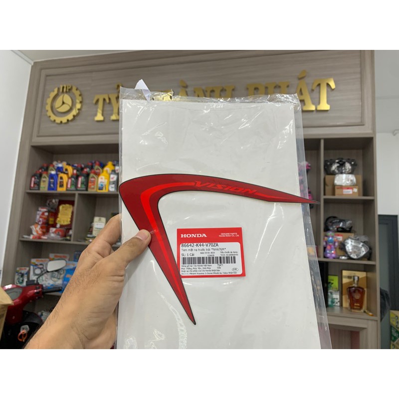 Tem cánh bửng Vision 2018 Đỏ Trái zin