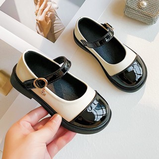 Giày công chúa, giày búp bê cho bé gái từ 2-10 tuổi chất da bóng siêu mềm kiểu dáng Hàn Quốc, phối màu cực xinh (mã 609)