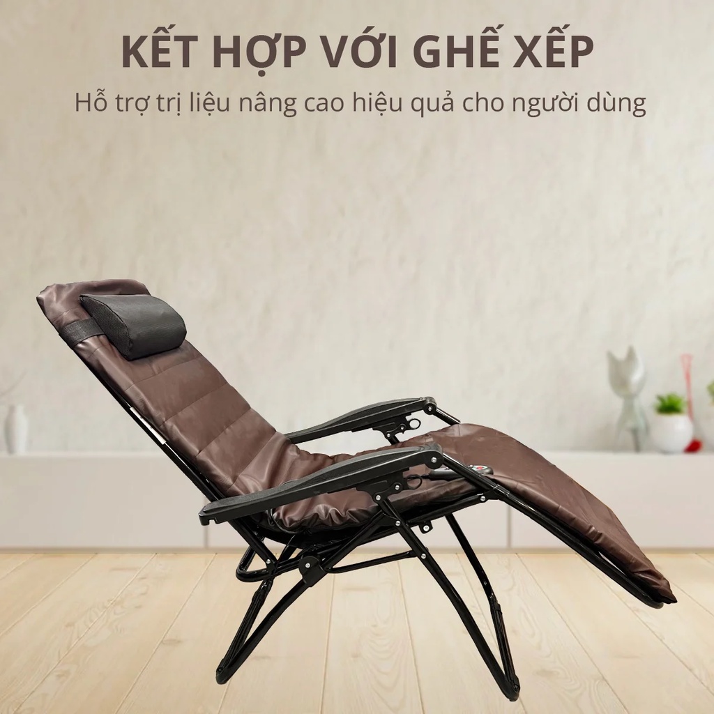 Nệm Massage Toàn Thân Kachi MK339 da nâu