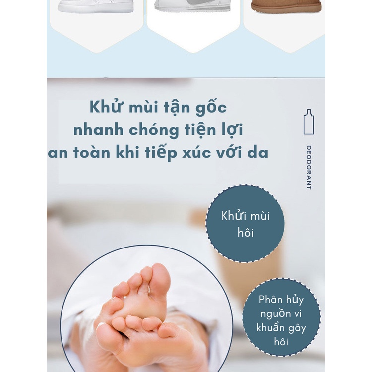 Chai xịt khử mùi giày dép William Weir 260ml, khử mùi hôi, vi khuẩn gây hại, bảo vệ giày dép