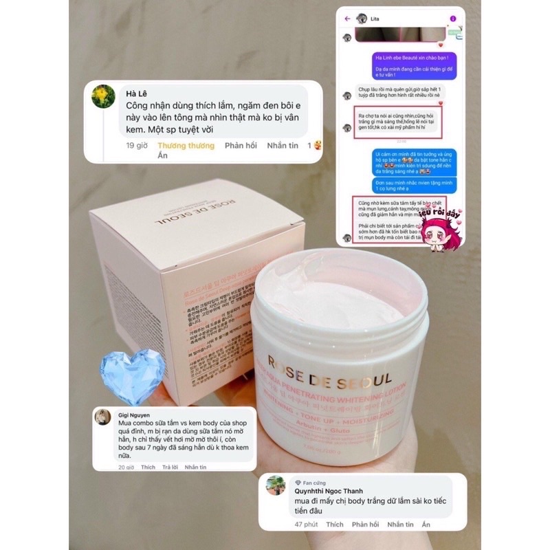 Kem body dưỡng trắng rose de seoul mới nhất 2023 | BigBuy360 - bigbuy360.vn