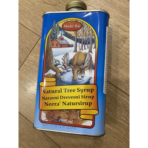 HSD2025 Siro Detox Neera Madal Bal Natural Tree Syrup 1Lit 1000ml tặng cốc đong, bột ớt, bột gừng