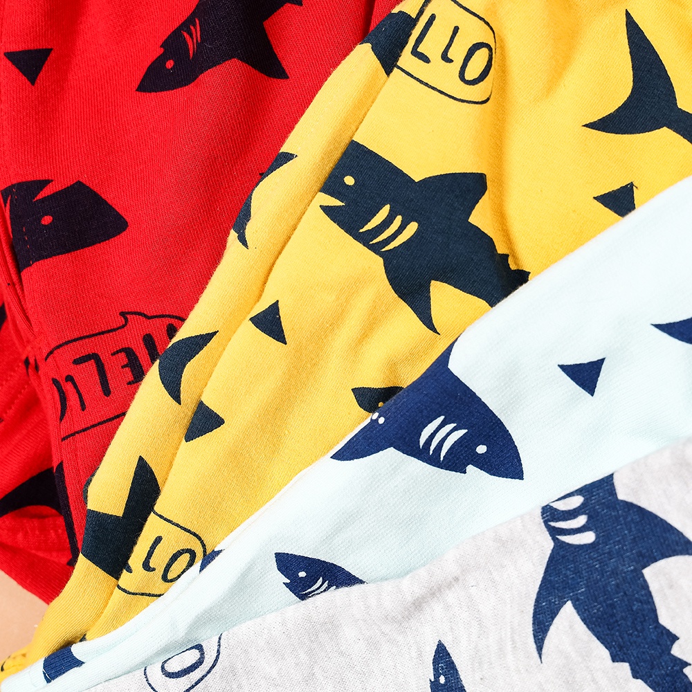 Quần short ngắn cho bé trai  da cá chất liệu 100% cotton thoáng mát mùa hè Nhà Sans | Q19