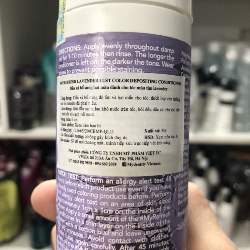 Dầu xả làm mới màu- Bảo vệ màu nhuộm Lavender lust tím oải hương cá tính 177,4ml