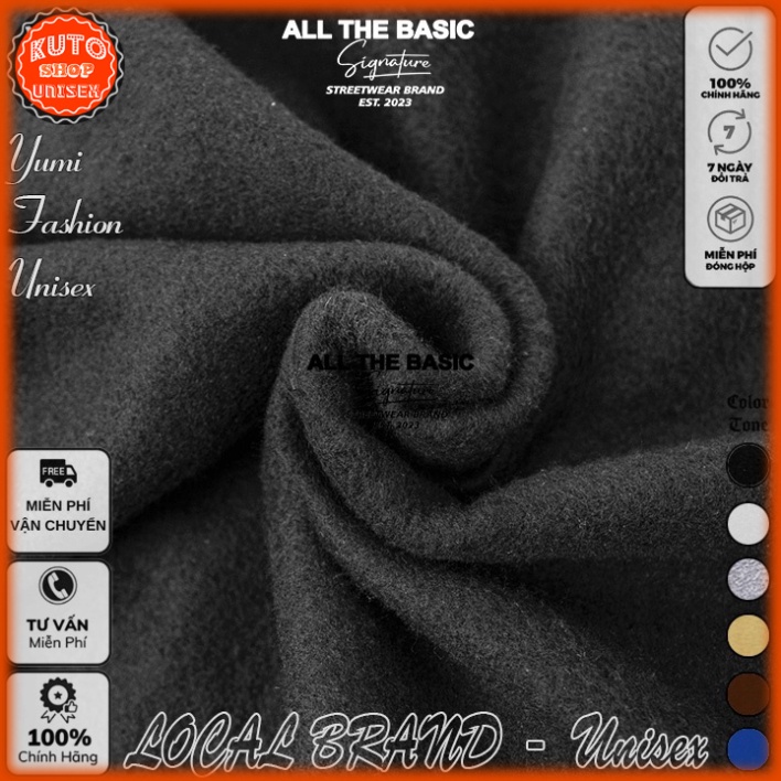 Áo Hoodie AllTheBasic Local Brand Unisex Ullzang nỉ bông cao cấp dày - Áo Khoác Nỉ Form Rộng