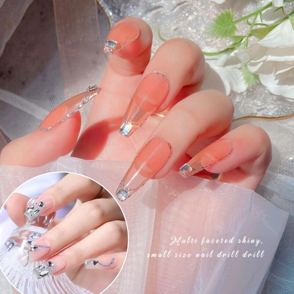 Đá khối nail chân bằng mix 100 viên size nhỏ