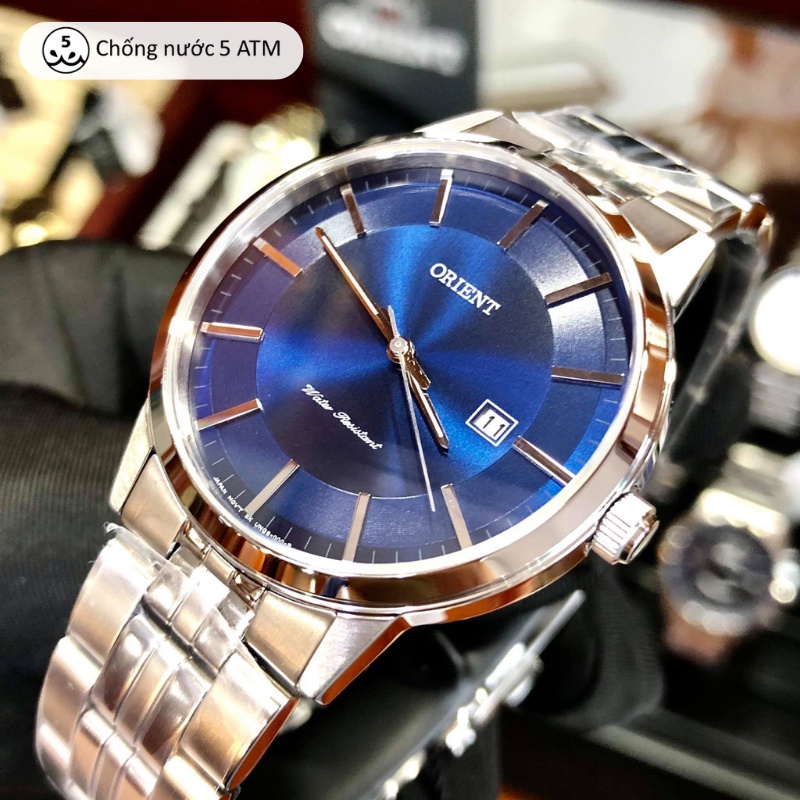 Đồng hồ nam Orient Watch Classic FUNG800 máy điện tử mặt kính sapphire chống xước dây thép đeo tay cao cấp chính hãng