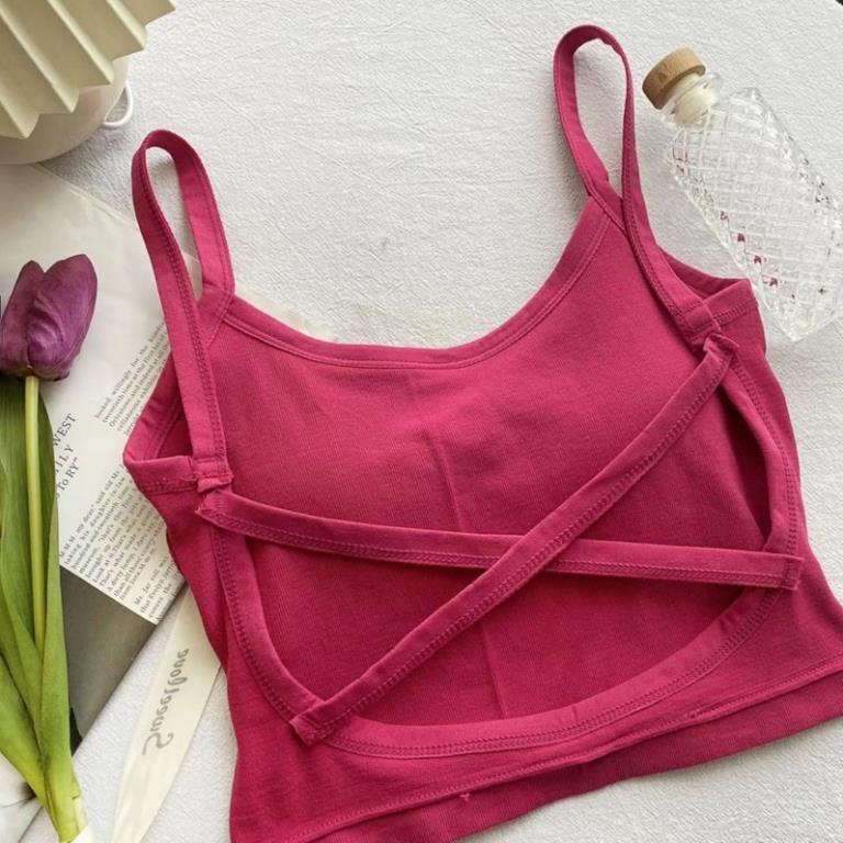 Áo Bra Nữ Hở Lưng Thiết Kế Dây Đan Chéo Siêu Sexy Mẫu Mới Softie 612