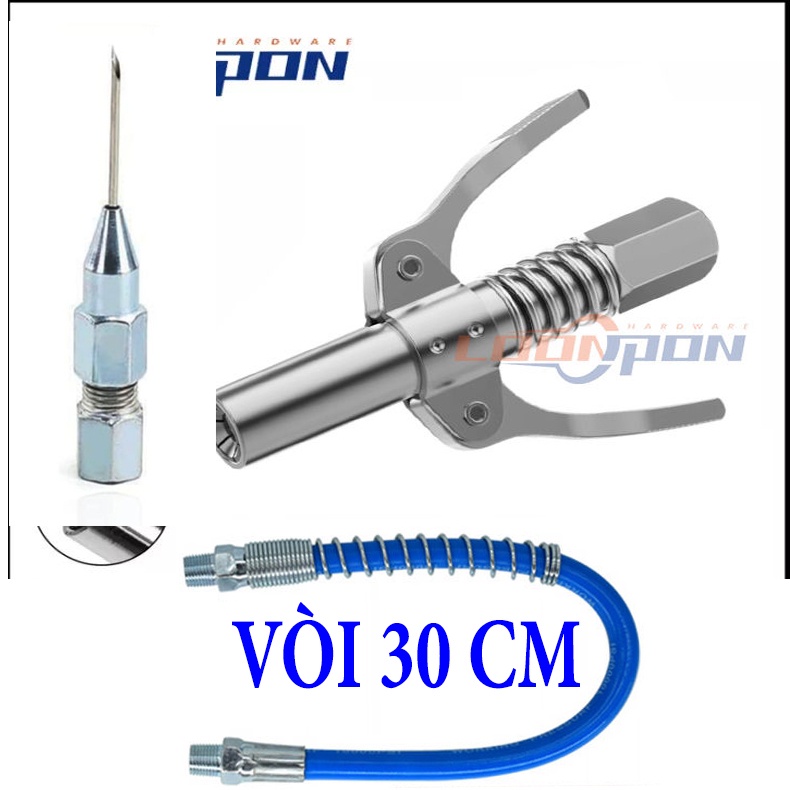 Bơm mỡ 2 cánh 6 chấu, Bơm mỡ bò cầm tay