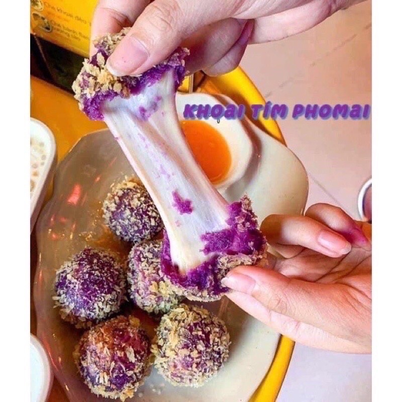VIÊN KHOAI LANG TÍM NHÂN PHÔ MAI