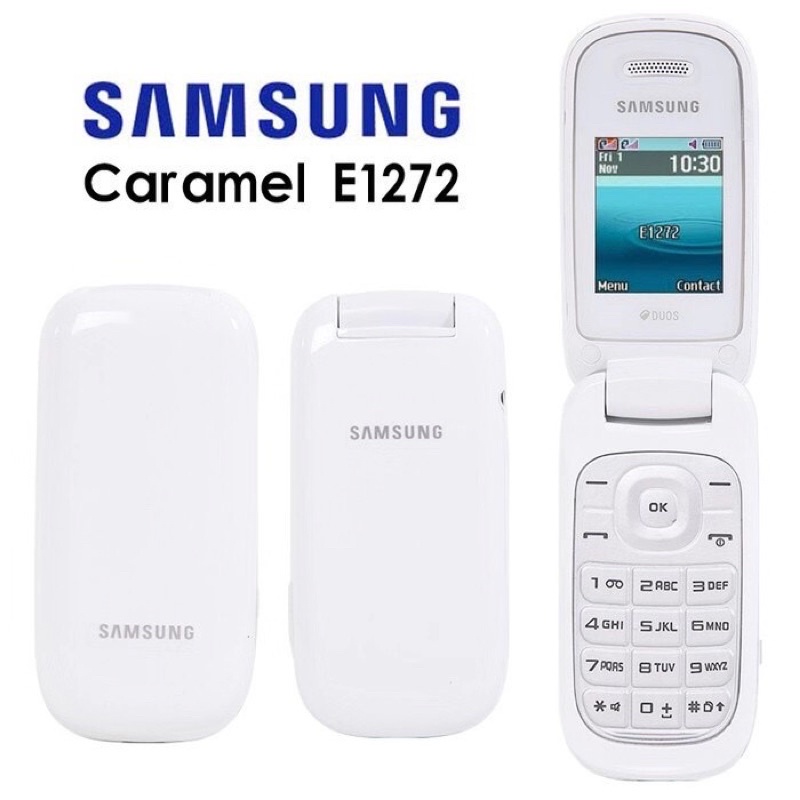 Điện Thoại nắp gập Samsung E1272 GSM Hàng Chính Hãng Bán Chạy, Điện Thoại Lật Hai Thẻ 2G