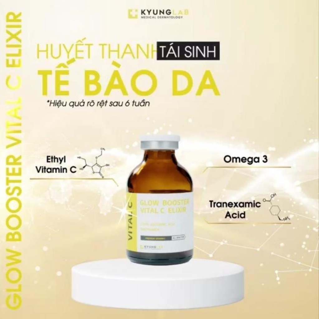 Vitamin c Kyunglab, serum trắng da vital c Kyung Lab 30ml, huyết thanh tái sinh tế bào da, xóa mụn nám, lão hóa | BigBuy360 - bigbuy360.vn