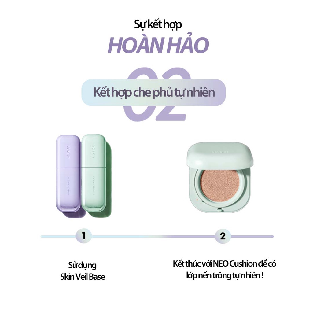 [NHẬP COSLNG623 -100K] [NEW] Kem Lót Dưỡng Ẩm & Nâng Tông Laneige Skin Veil Base No.40 Pure Violet 30ml